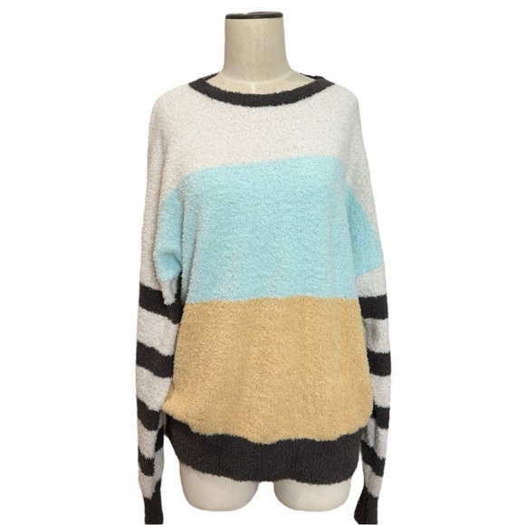 Hello Nite Los Angeles Sweet & Sour Stripe Loungewear Sweater - Picture 12 of 13